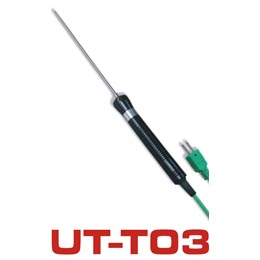 UT-T系列(温度测试类) -> UT-T03 浸入式热电偶点击查看【UT-T系列(温度测试类) -> UT-T03 浸入式热电偶】的详细信息，如果您对UT-T系列(温度测试类) -> UT-T03 浸入式热电偶的价格、厂家、型号、图片、技术参数、产品功能等有什么疑问，请联系我们获取UT-T系列(温度测试类) -> UT-T03 浸入式热电偶的最新信息。